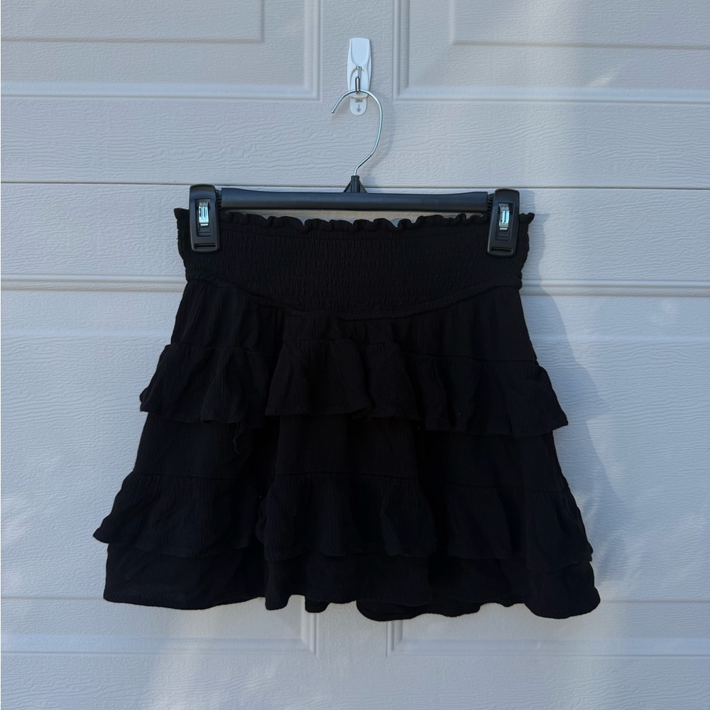 Aeropostale Black Ruffled Mini Skirt🖤